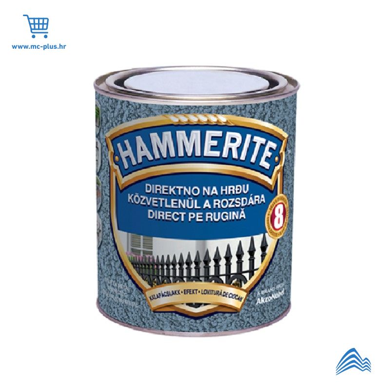 5093603 Hammerite Hammered efekt lak max srebrnosiva 0,75lit