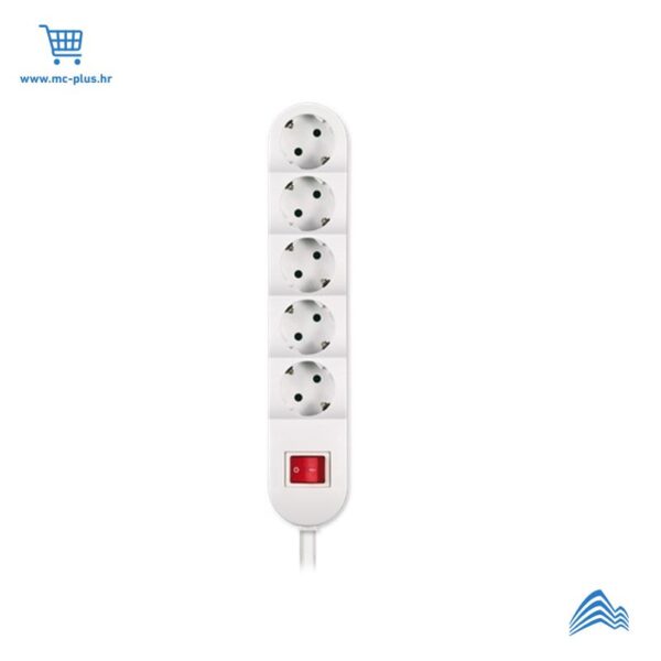 A44503.0 Kabel produžni 5 priklj. 3m s prekidačem,3x1,5