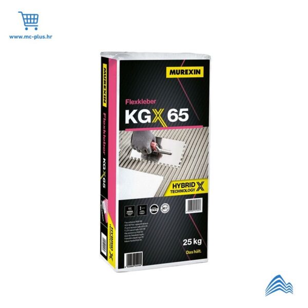 03772 Murexin ljepilo za keramiku flex KGX 65 sivo C2TES1 25kg 48kom/pal