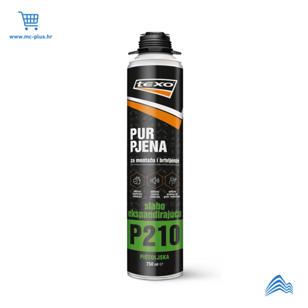 TX-PUR-04 Texo pur pjena slabo ekspandirajuća pištoljska 750ml,P210
