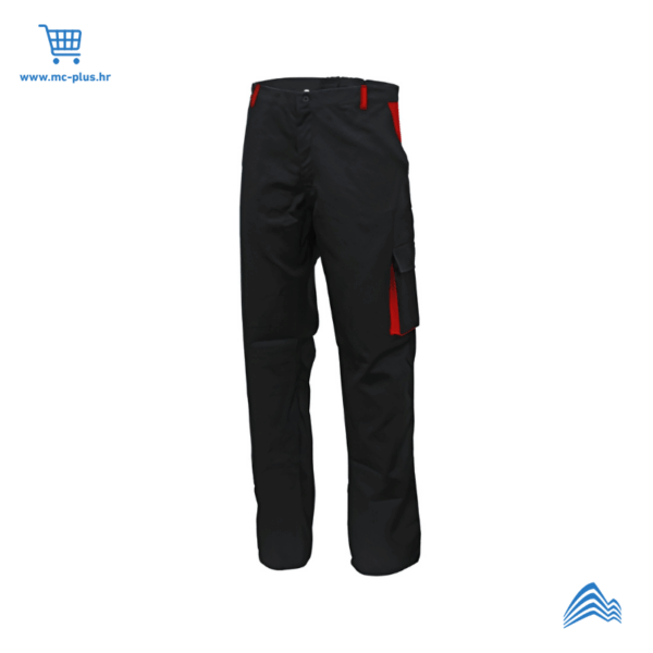 TTZ CC01-XL Wurth Tesler radne hlače Mars, crno/crvene, vel. XL